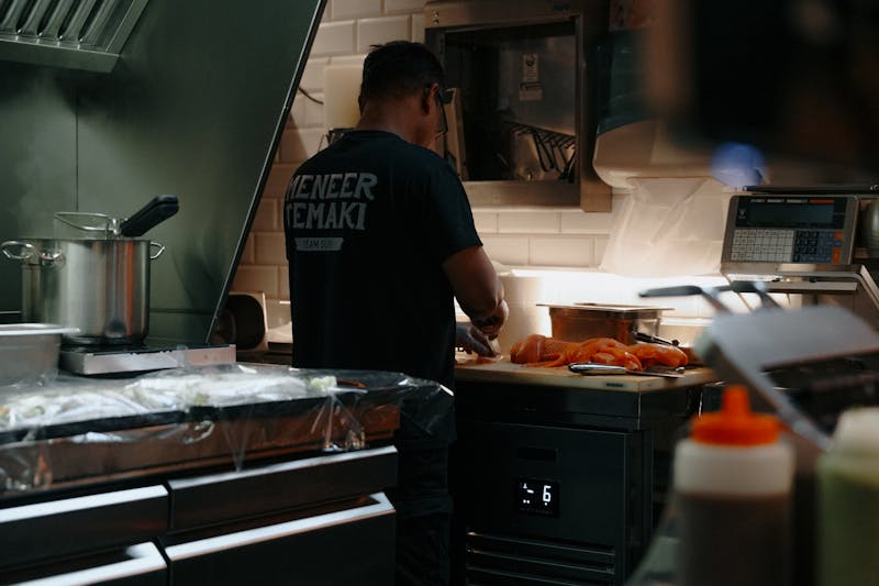 Wing Snob kitchen where wings are freshly prepared